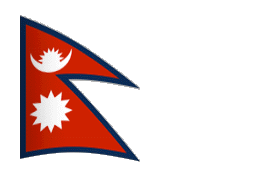 Waving Nepal Flag